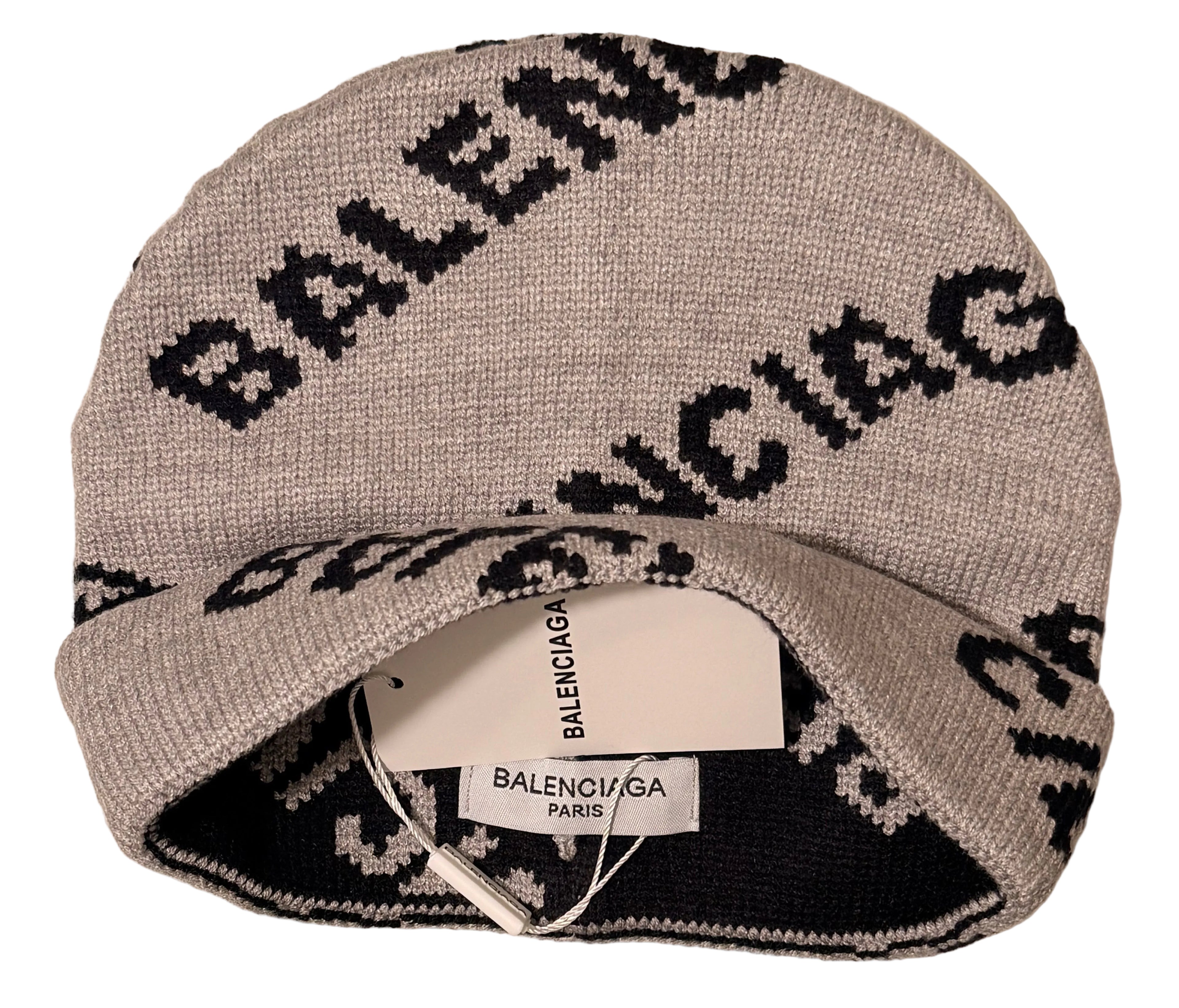 Balenciaga all over black& red Beanie