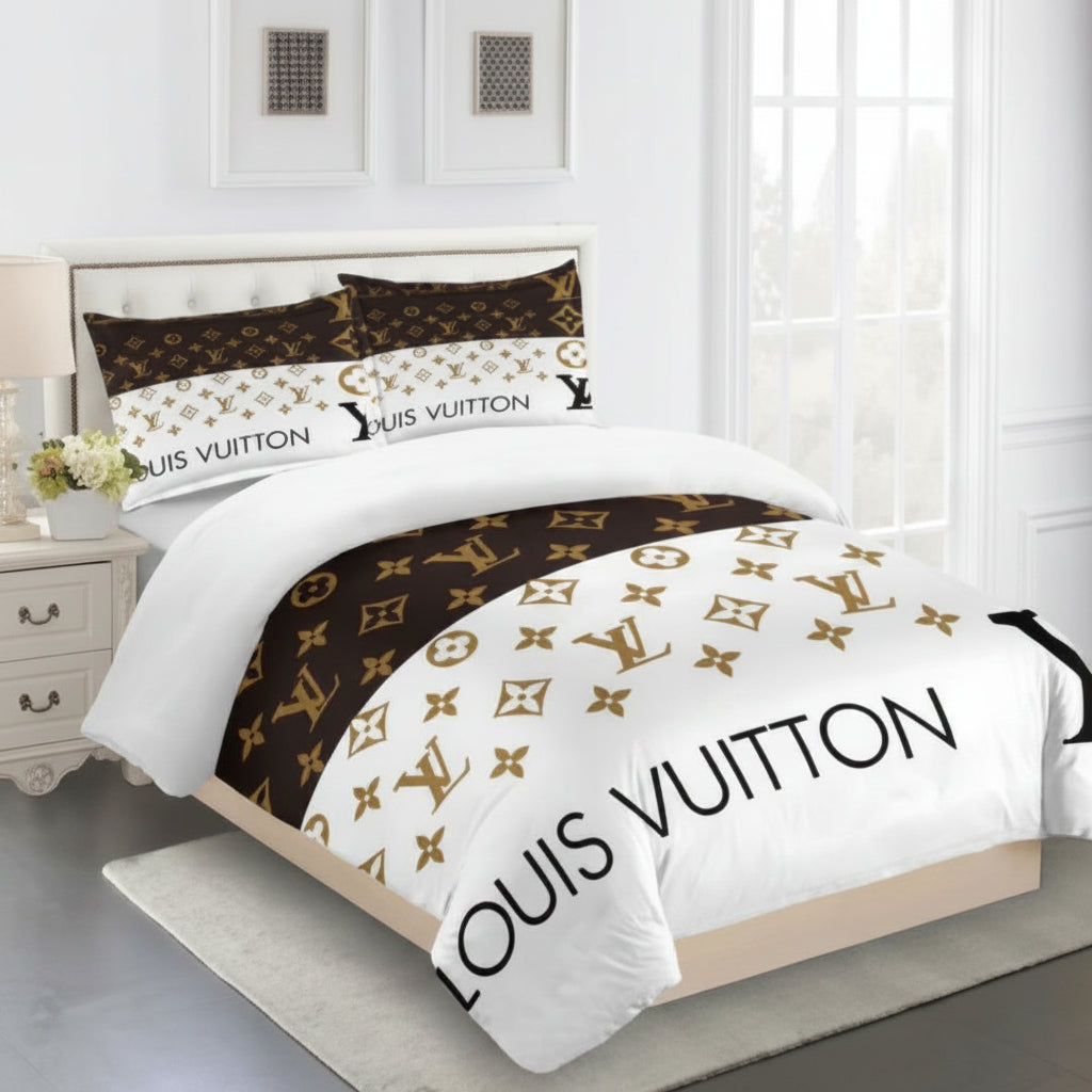 Louis Vuitton COMFORTER  Bed Set one duvet cover sheet with 2 pillow cases