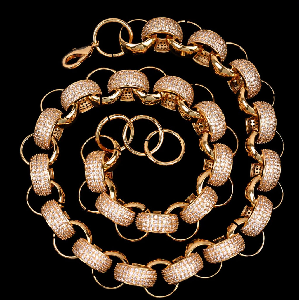 CUSTOM 14k solid gold customized Cuban chain