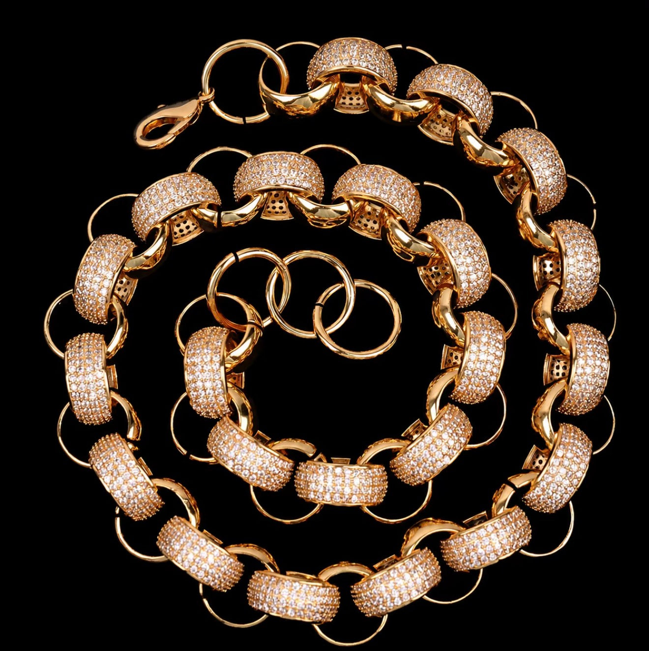 CUSTOM 14k solid gold customized Cuban chain