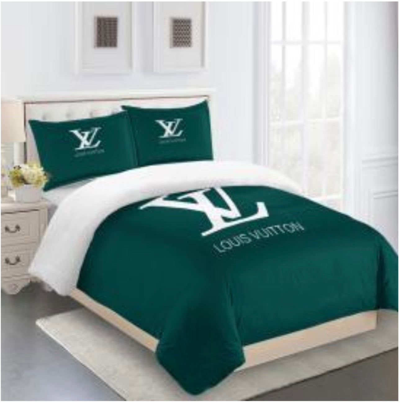 Louis Vuitton COMFORTER  Bed Set one duvet cover sheet with 2 pillow cases