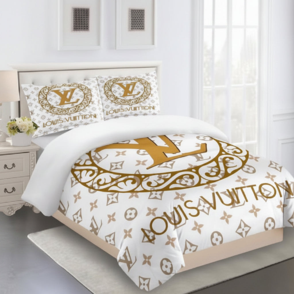 Louis Vuitton COMFORTER  Bed Set one duvet cover sheet with 2 pillow cases