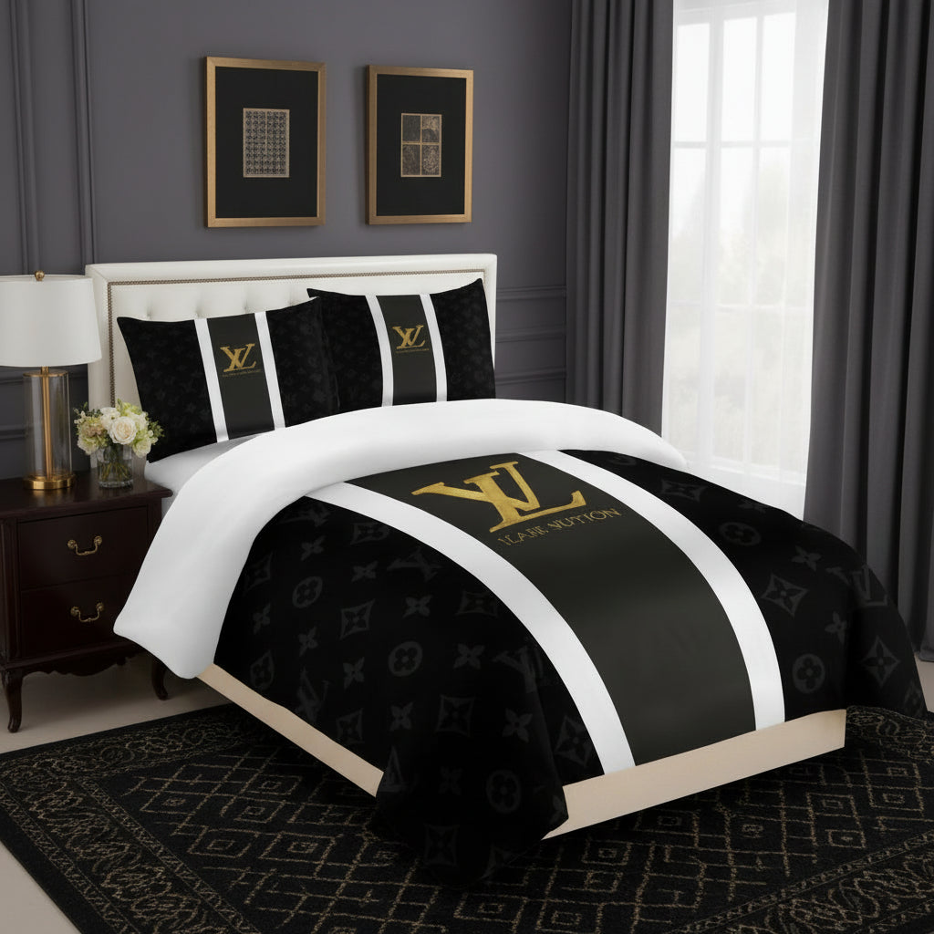 Louis Vuitton COMFORTER  Bed Set one duvet cover sheet with 2 pillow cases