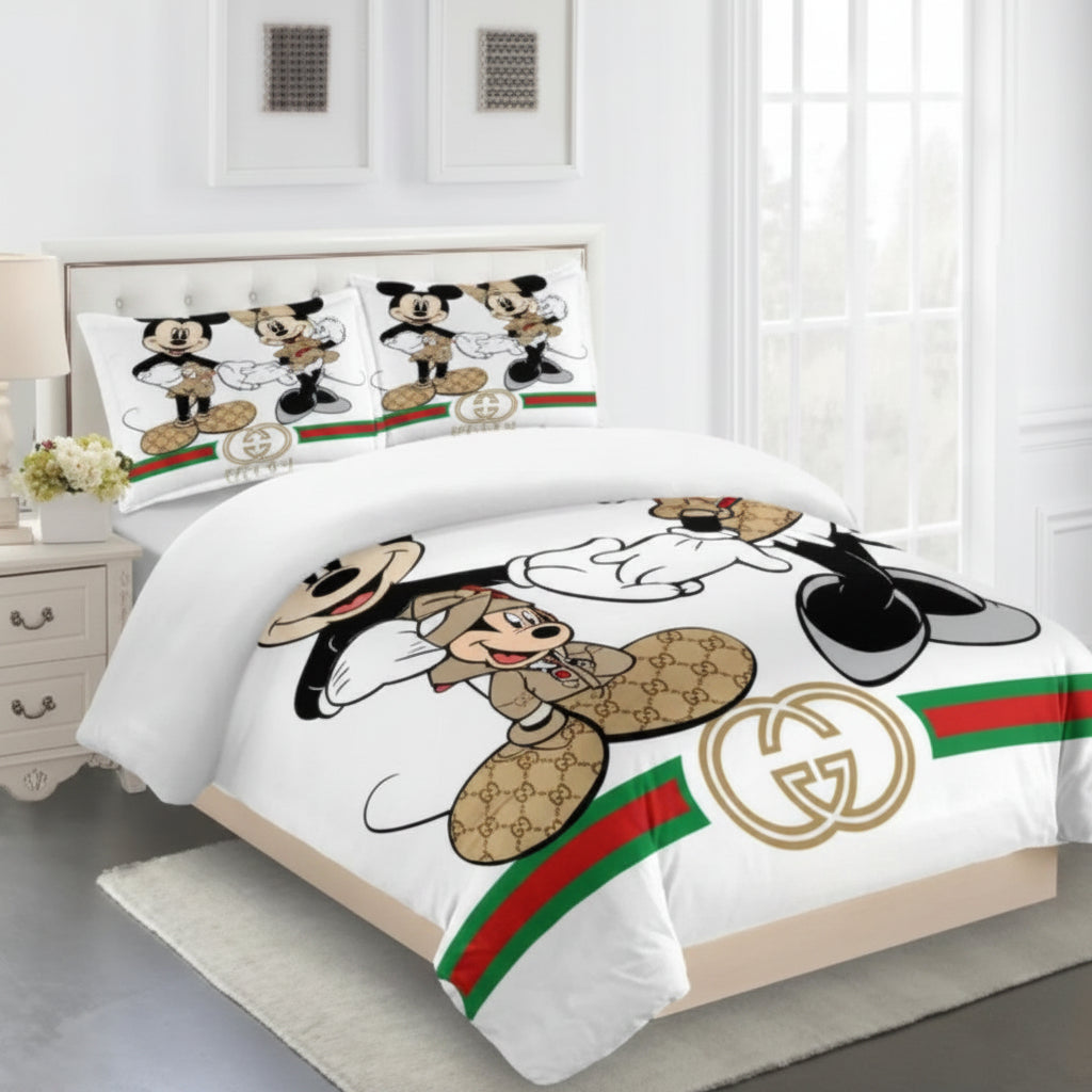 GUCCI COMFORTER BED SET 3piece one duvet cover sheet with 2 pillow cases