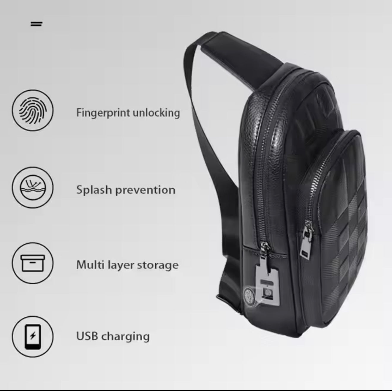 FINGER PRINT MEN/WOMEN PURSE