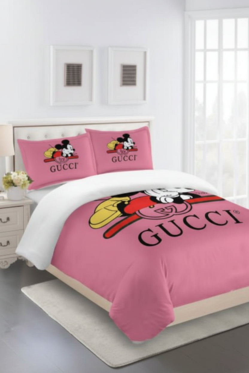 GUCCI COMFORTER BED SET 3piece one duvet cover sheet with 2 pillow cases