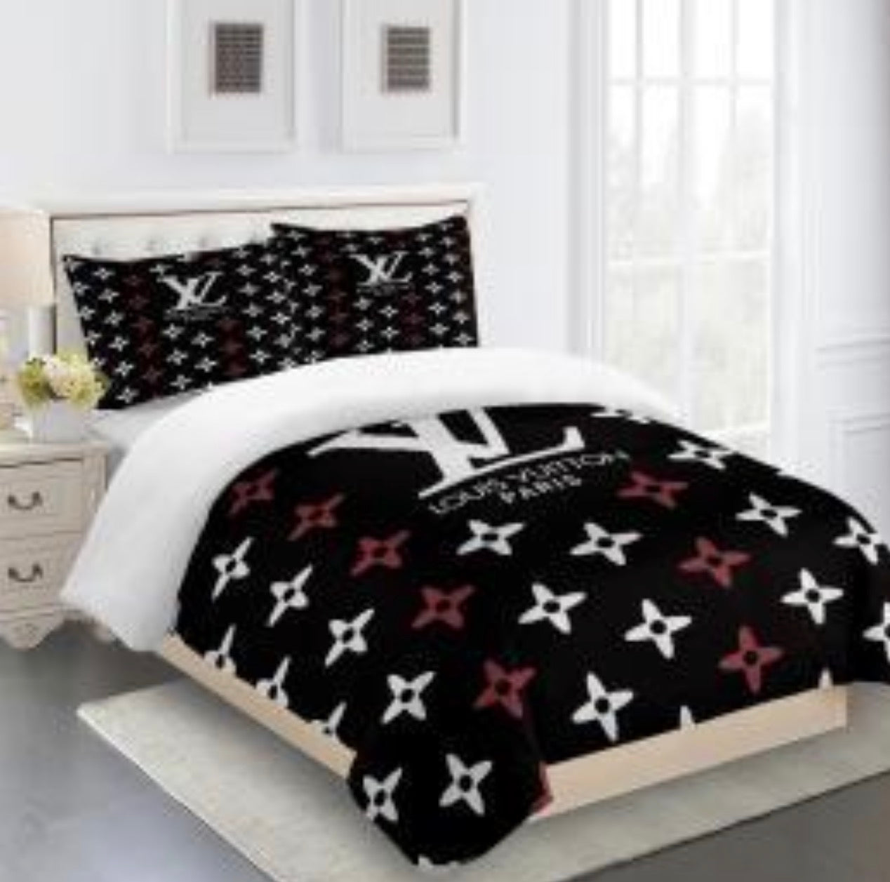 Louis Vuitton COMFORTER  Bed Set one duvet cover sheet with 2 pillow cases