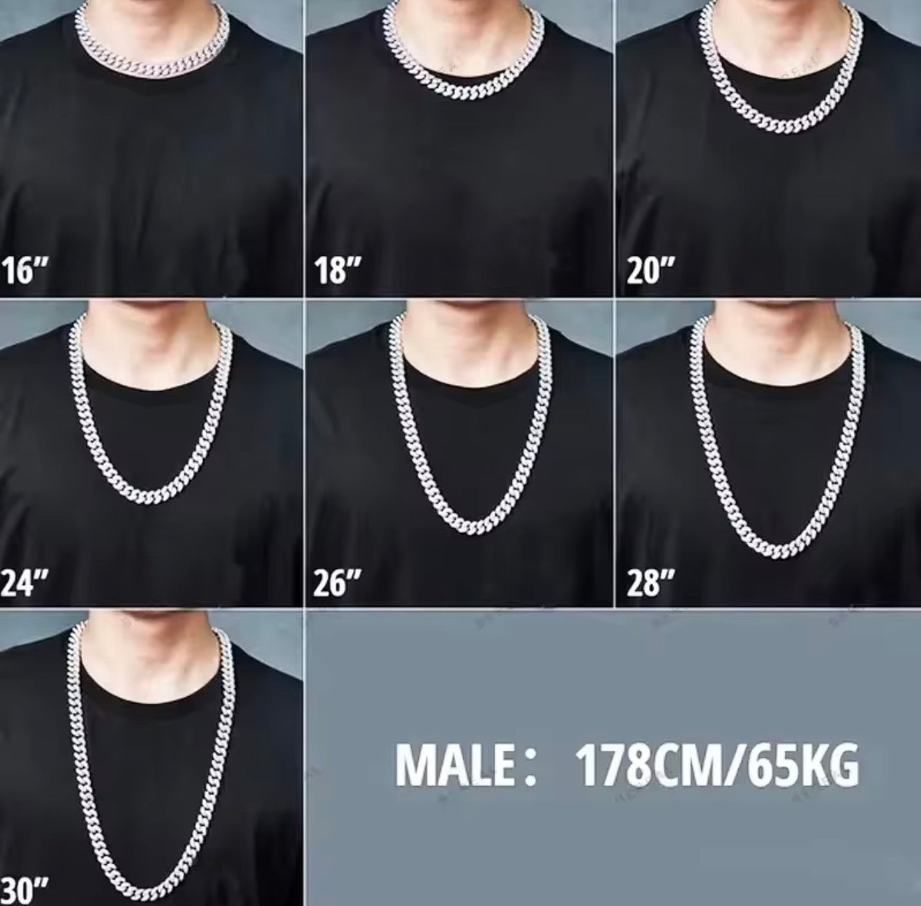 CUSTOM VVS MOISSANITE ICED OUT CUBAN CHAIN 925 SILVER