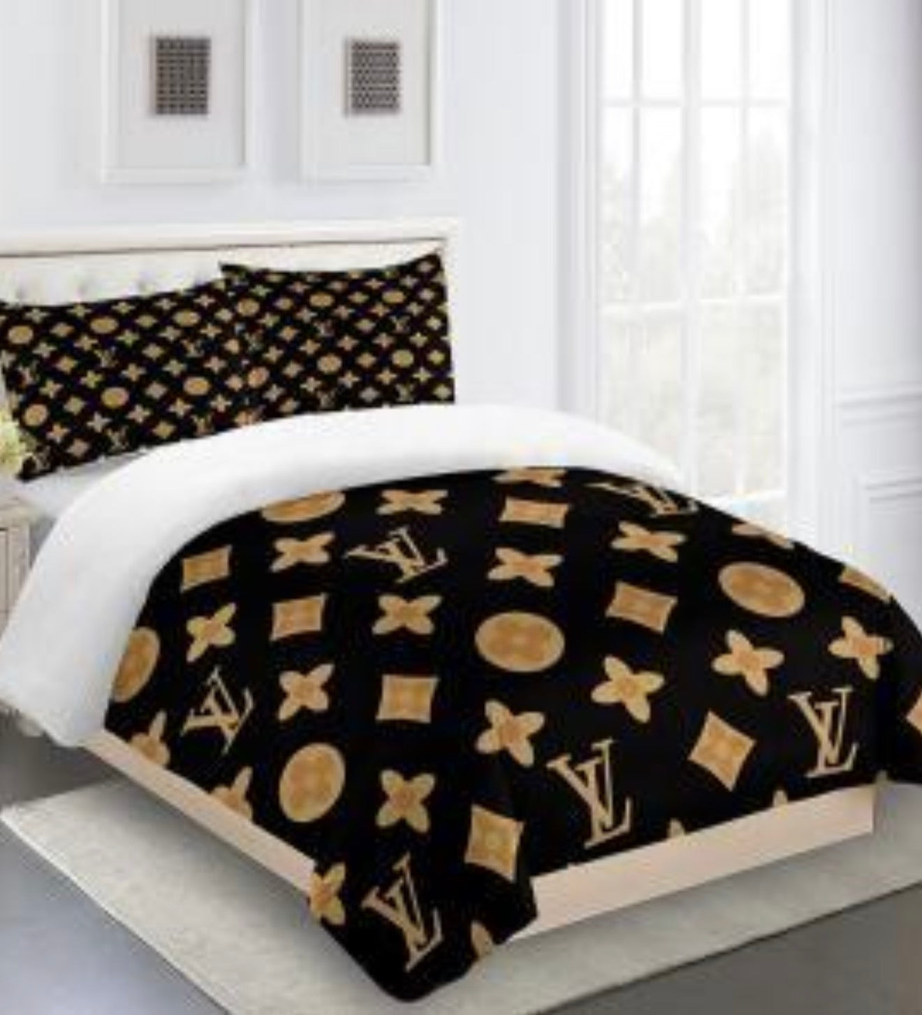 Louis Vuitton COMFORTER  Bed Set one duvet cover sheet with 2 pillow cases