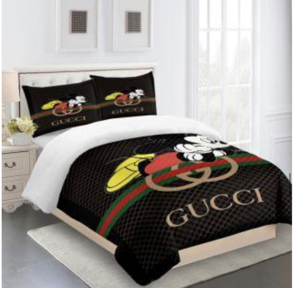 GUCCI COMFORTER BED SET 3piece one duvet cover sheet with 2 pillow cases