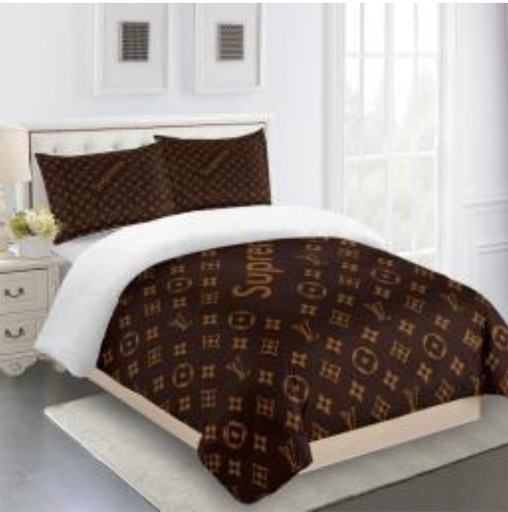 Louis Vuitton COMFORTER  Bed Set one duvet cover sheet with 2 pillow cases