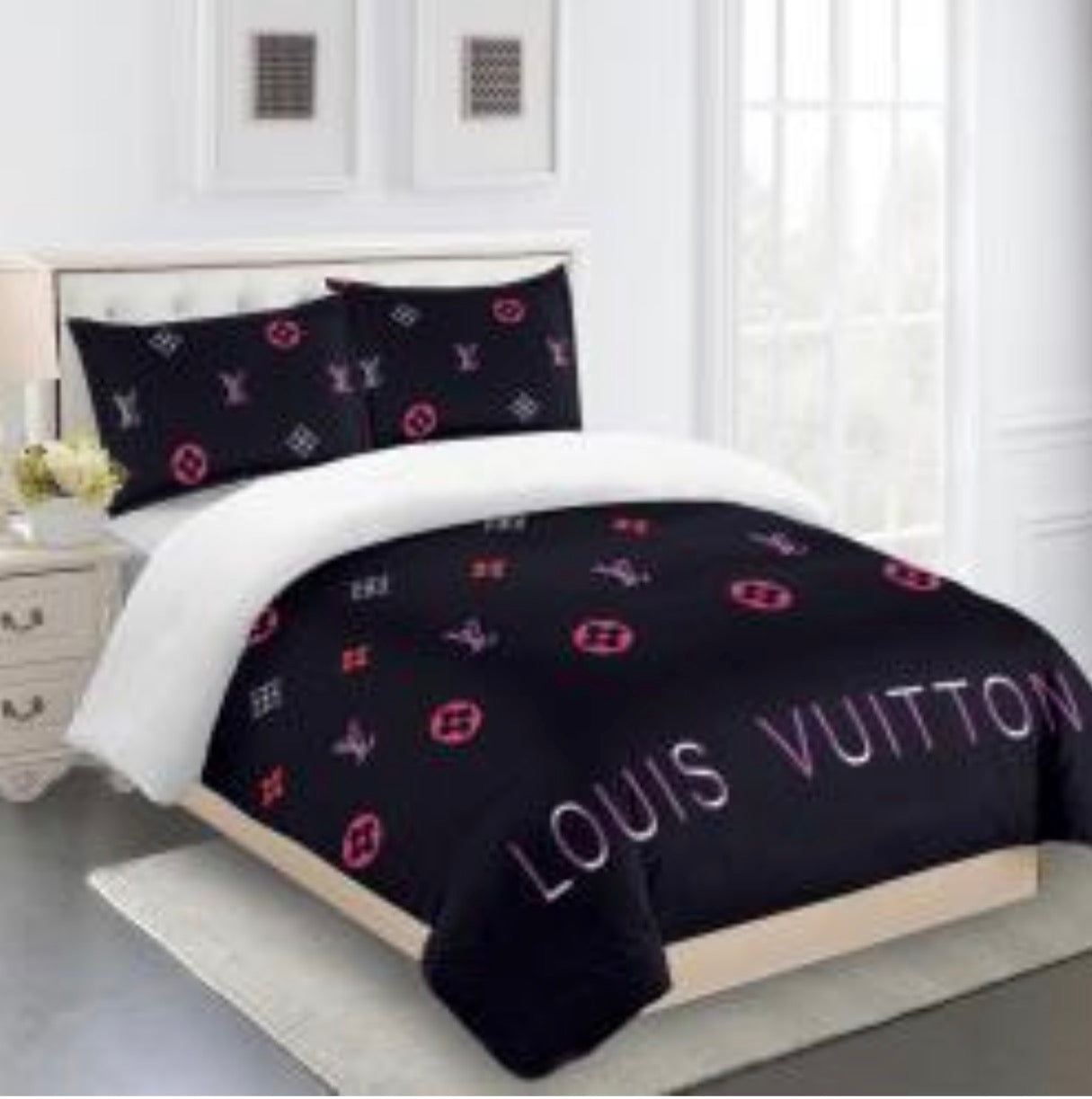 Louis Vuitton COMFORTER  Bed Set one duvet cover sheet with 2 pillow cases