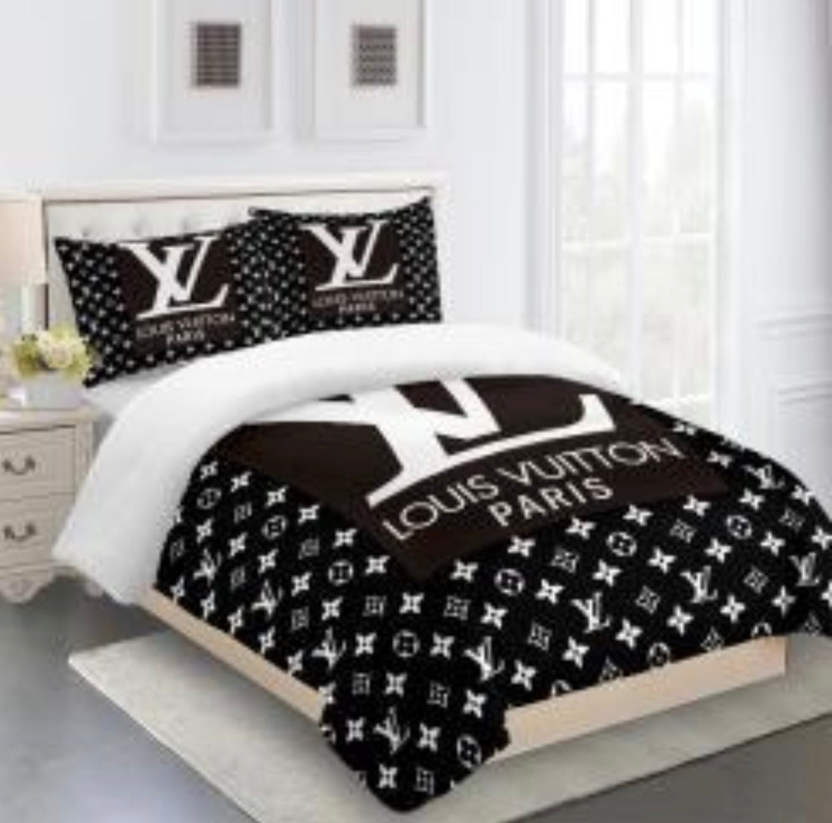 Louis Vuitton COMFORTER  Bed Set one duvet cover sheet with 2 pillow cases