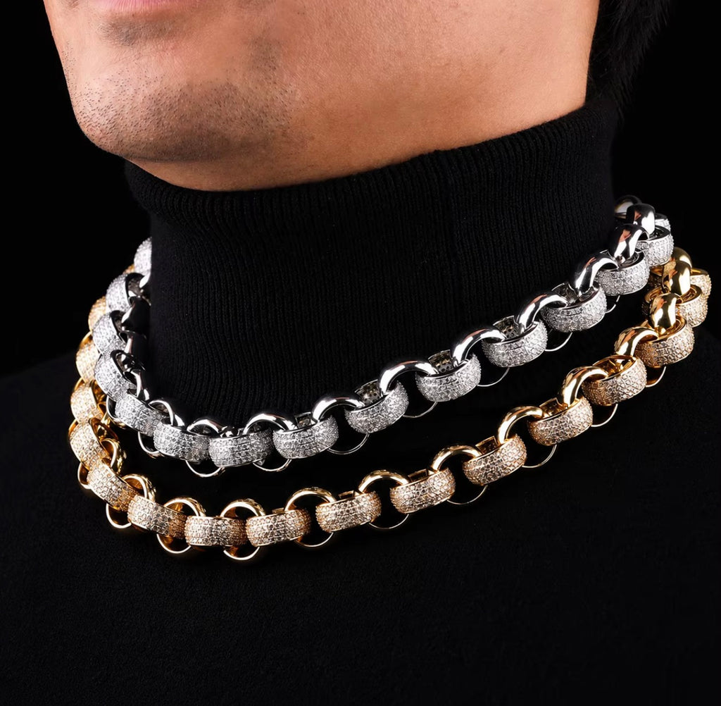 CUSTOM 14k solid gold customized Cuban chain