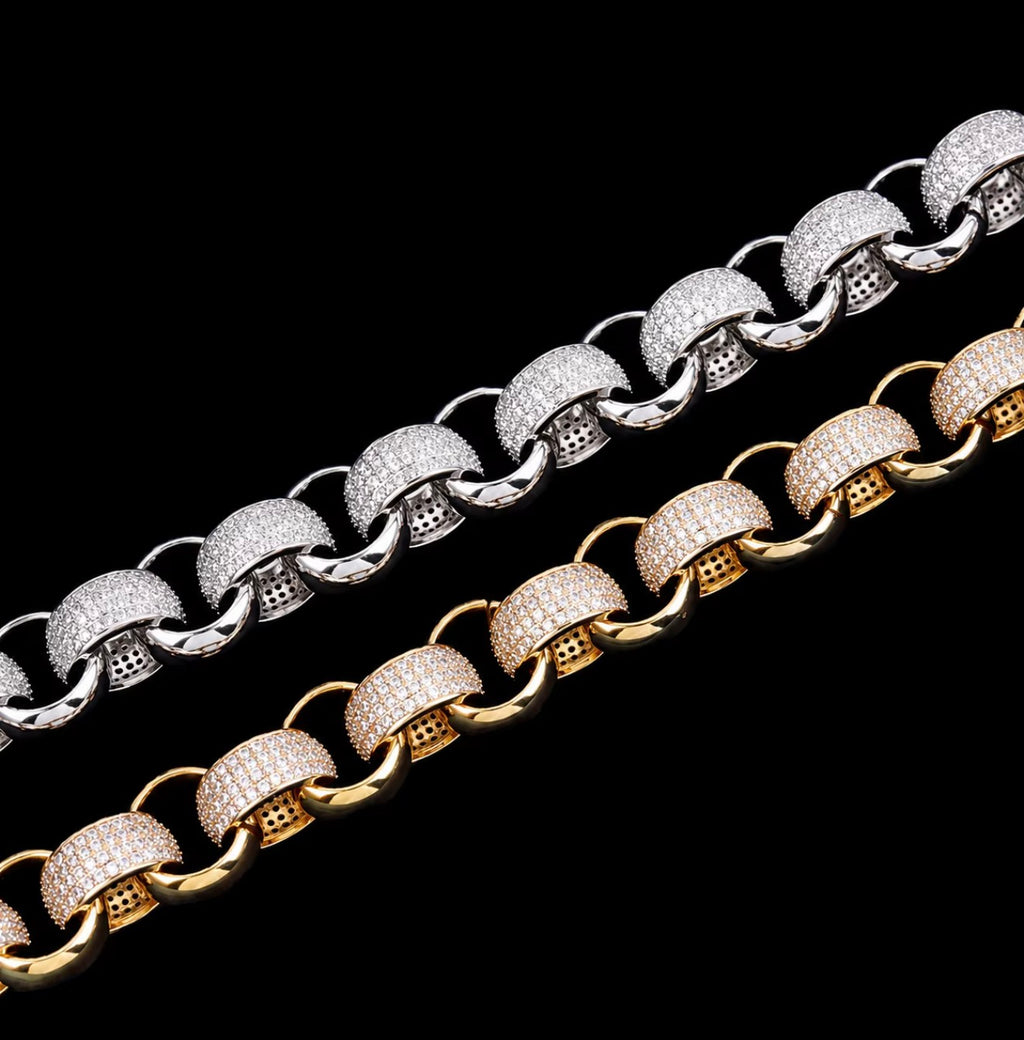 CUSTOM 14k solid gold customized Cuban chain