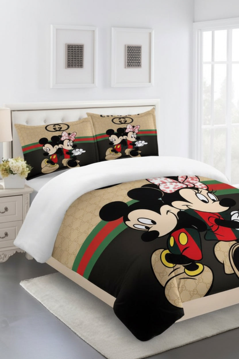 GUCCI COMFORTER BED SET 3piece one duvet cover sheet with 2 pillow cases