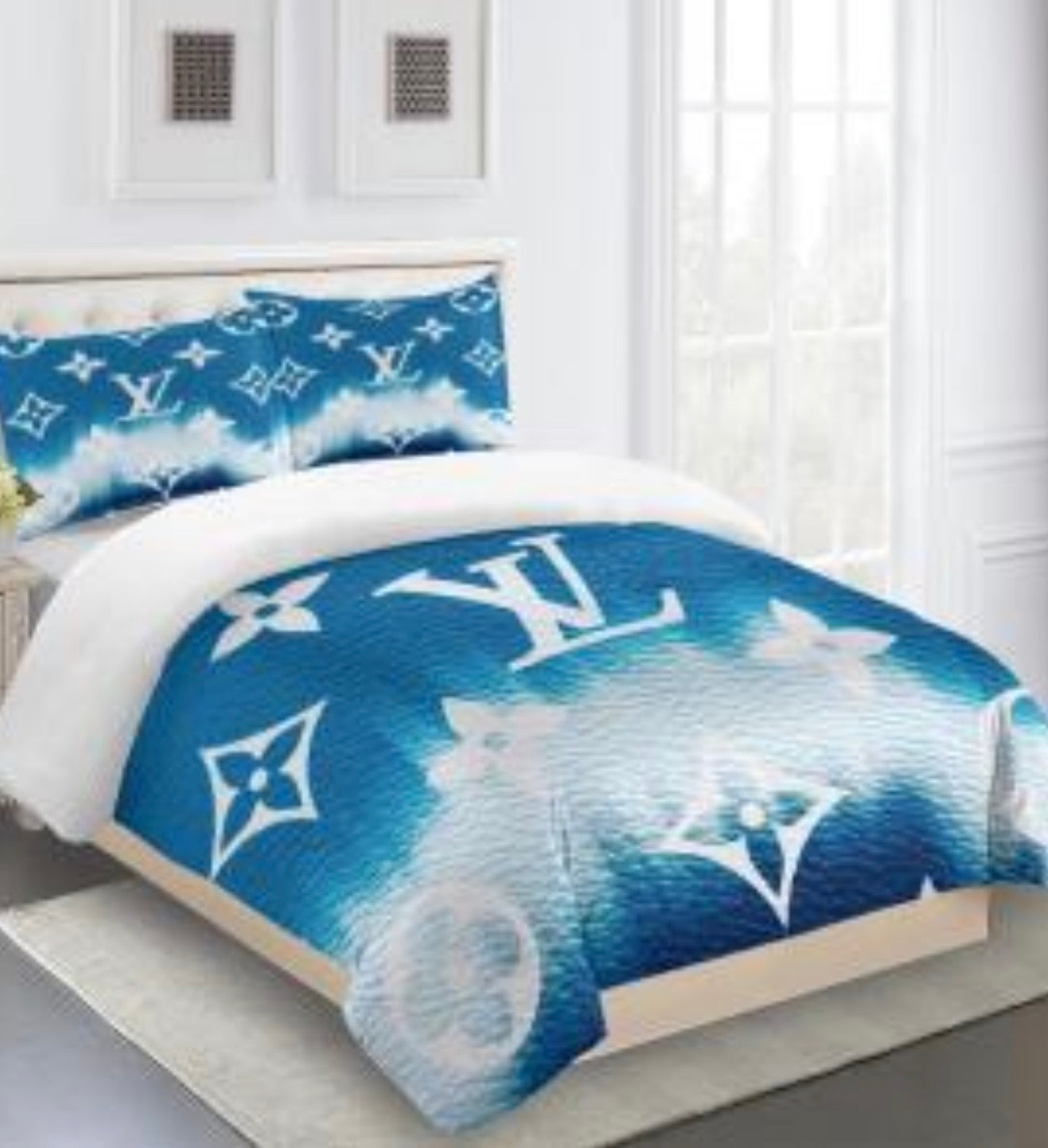 Louis Vuitton COMFORTER  Bed Set one duvet cover sheet with 2 pillow cases