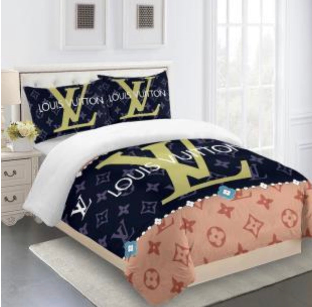 Louis Vuitton COMFORTER  Bed Set one duvet cover sheet with 2 pillow cases