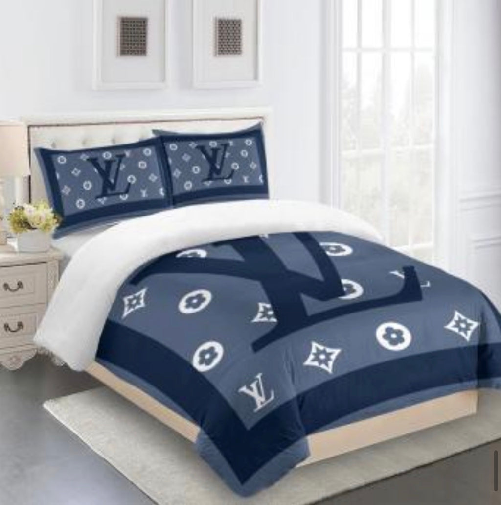 Louis Vuitton COMFORTER  Bed Set one duvet cover sheet with 2 pillow cases