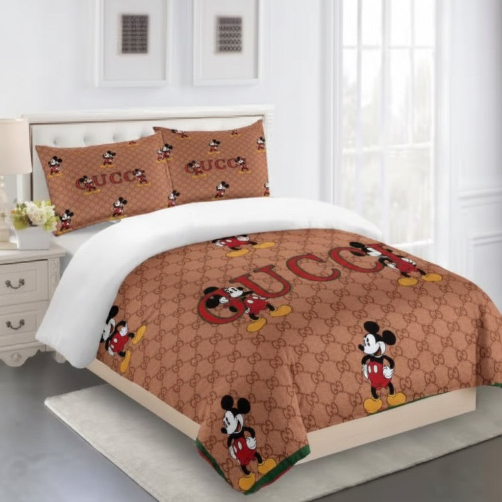 GUCCI COMFORTER BED SET 3piece one duvet cover sheet with 2 pillow cases