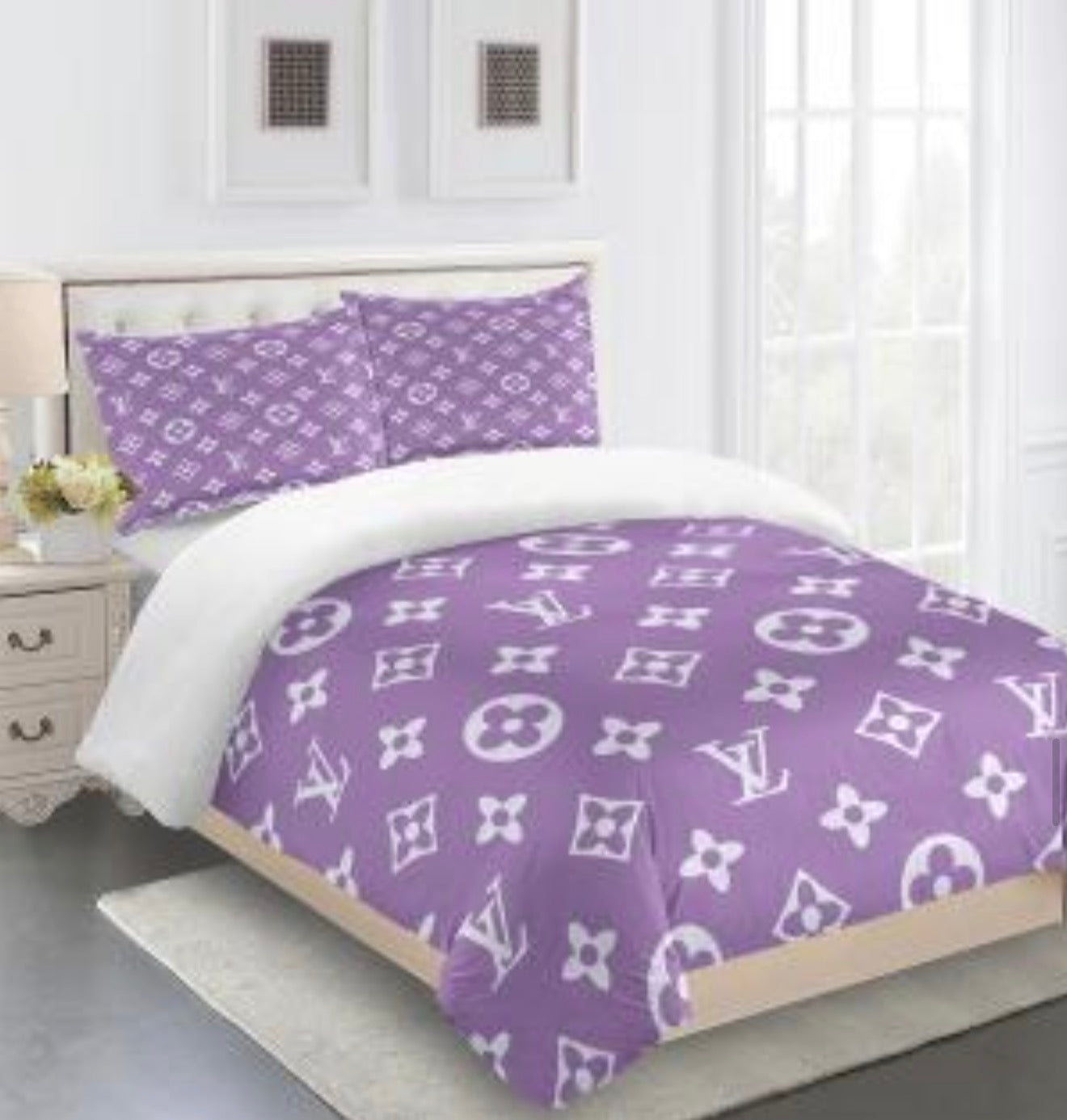 Louis Vuitton COMFORTER  Bed Set one duvet cover sheet with 2 pillow cases
