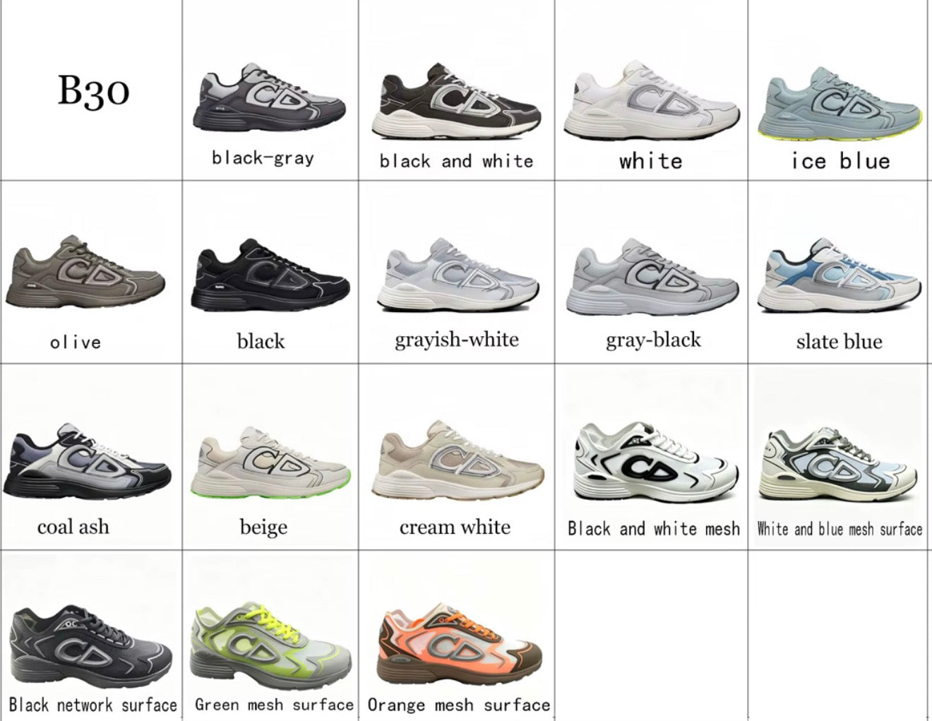 Christian Dior Sneakers(ASK IN CHAT FOR SIZE COLOR & GENDER OF YOUR CHOICE) 👆👆👆