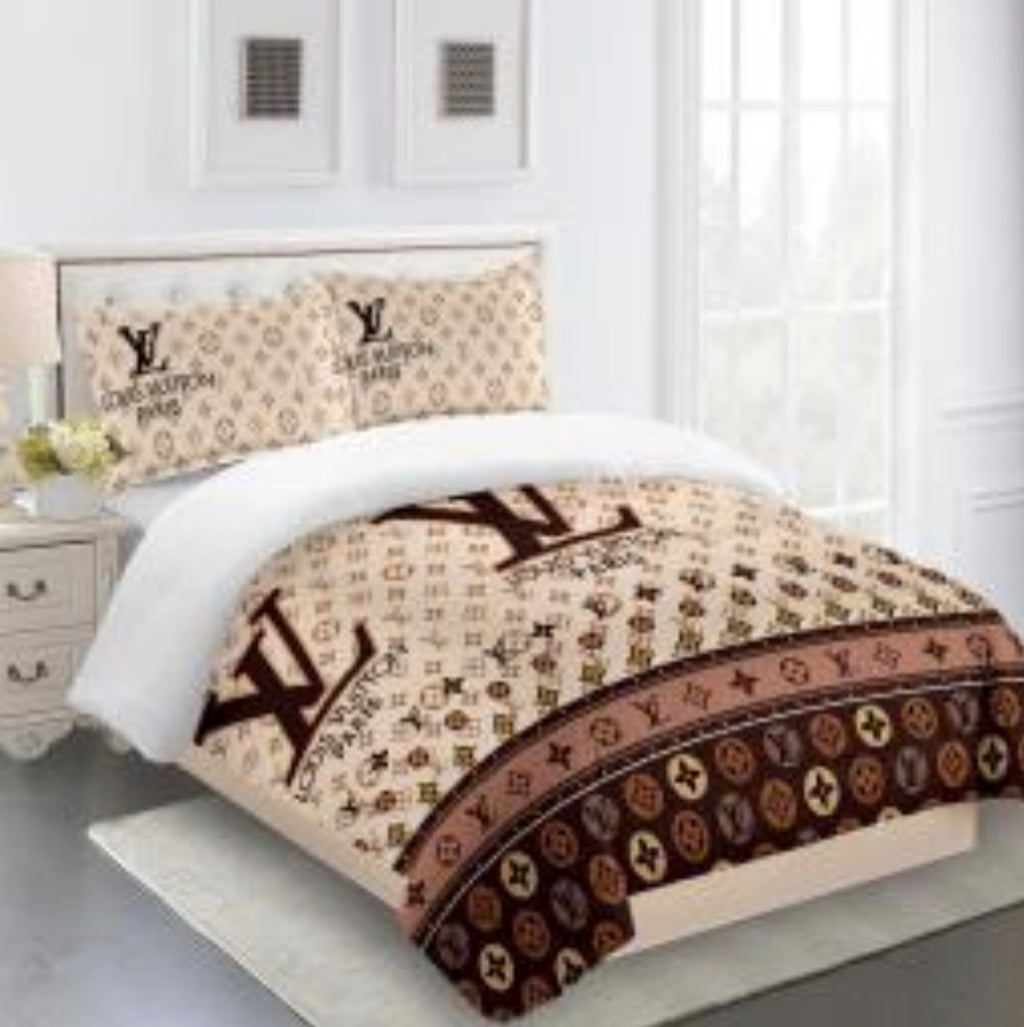 Louis Vuitton COMFORTER  Bed Set one duvet cover sheet with 2 pillow cases