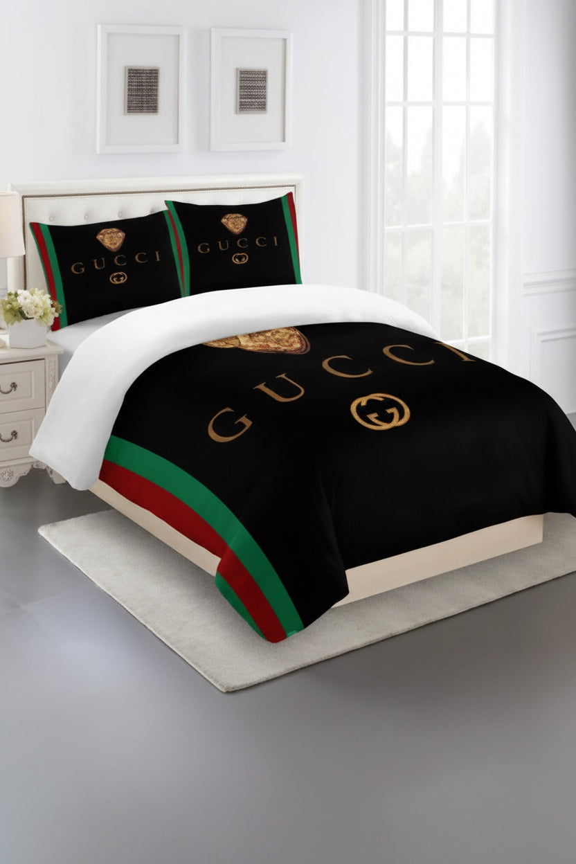 GUCCI COMFORTER BED SET 3piece one duvet cover sheet with 2 pillow cases