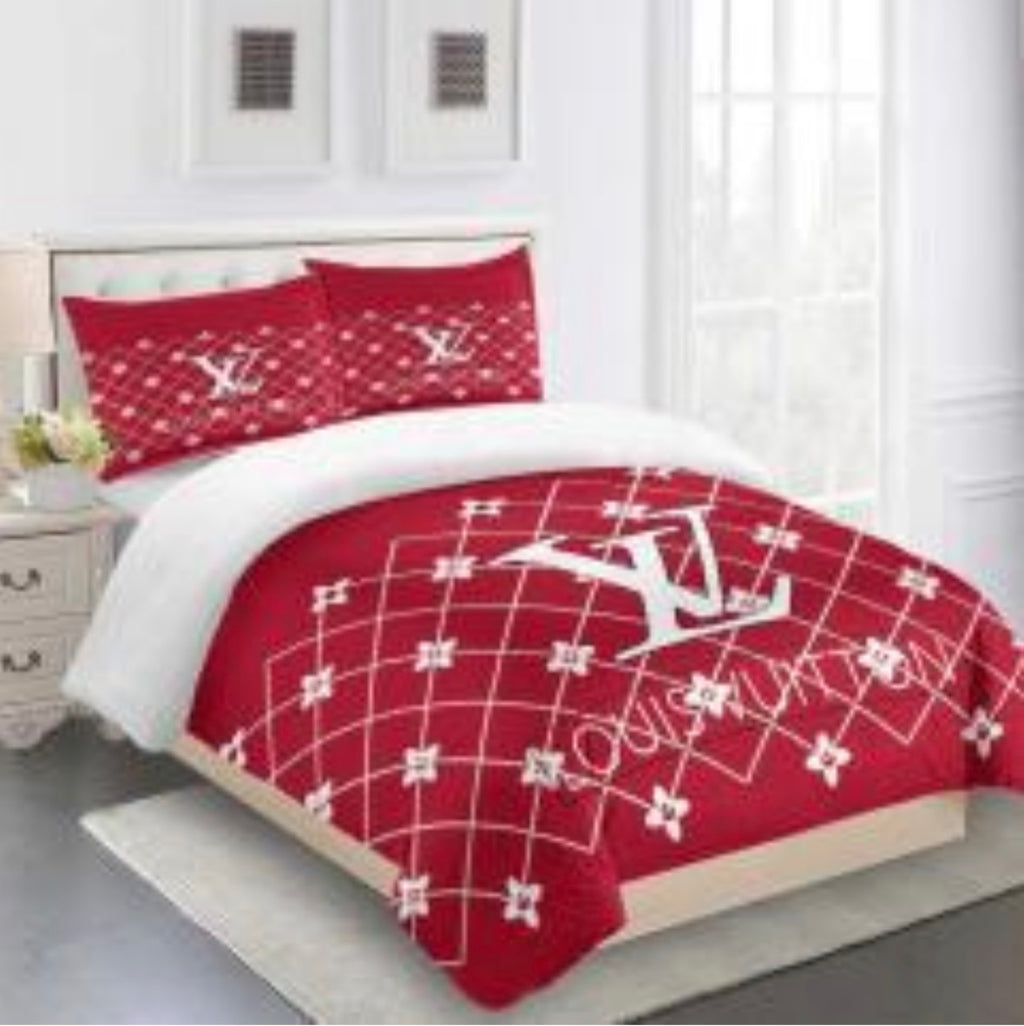 Louis Vuitton COMFORTER  Bed Set one duvet cover sheet with 2 pillow cases