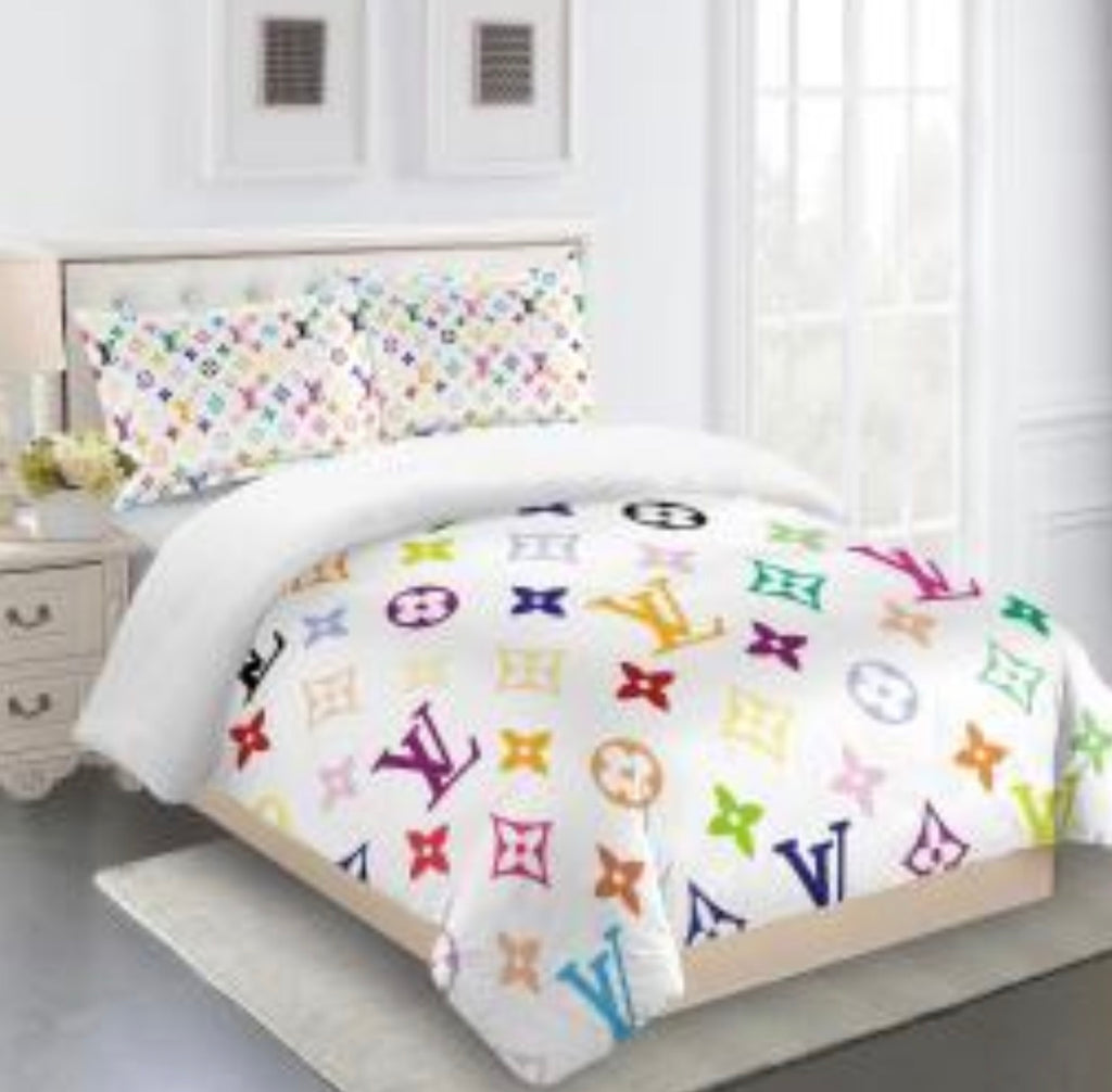 Louis Vuitton COMFORTER  Bed Set one duvet cover sheet with 2 pillow cases