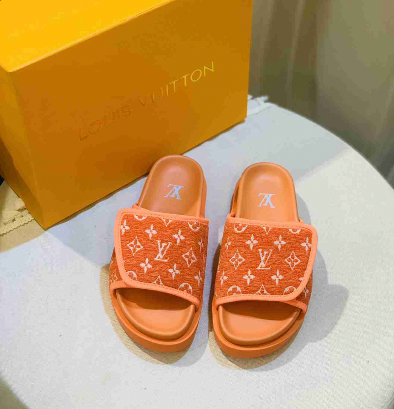 LOUIS VUITTON MULE SLIDES (ASK ON CHAT GENDER PREFERENCE AND SIZE)