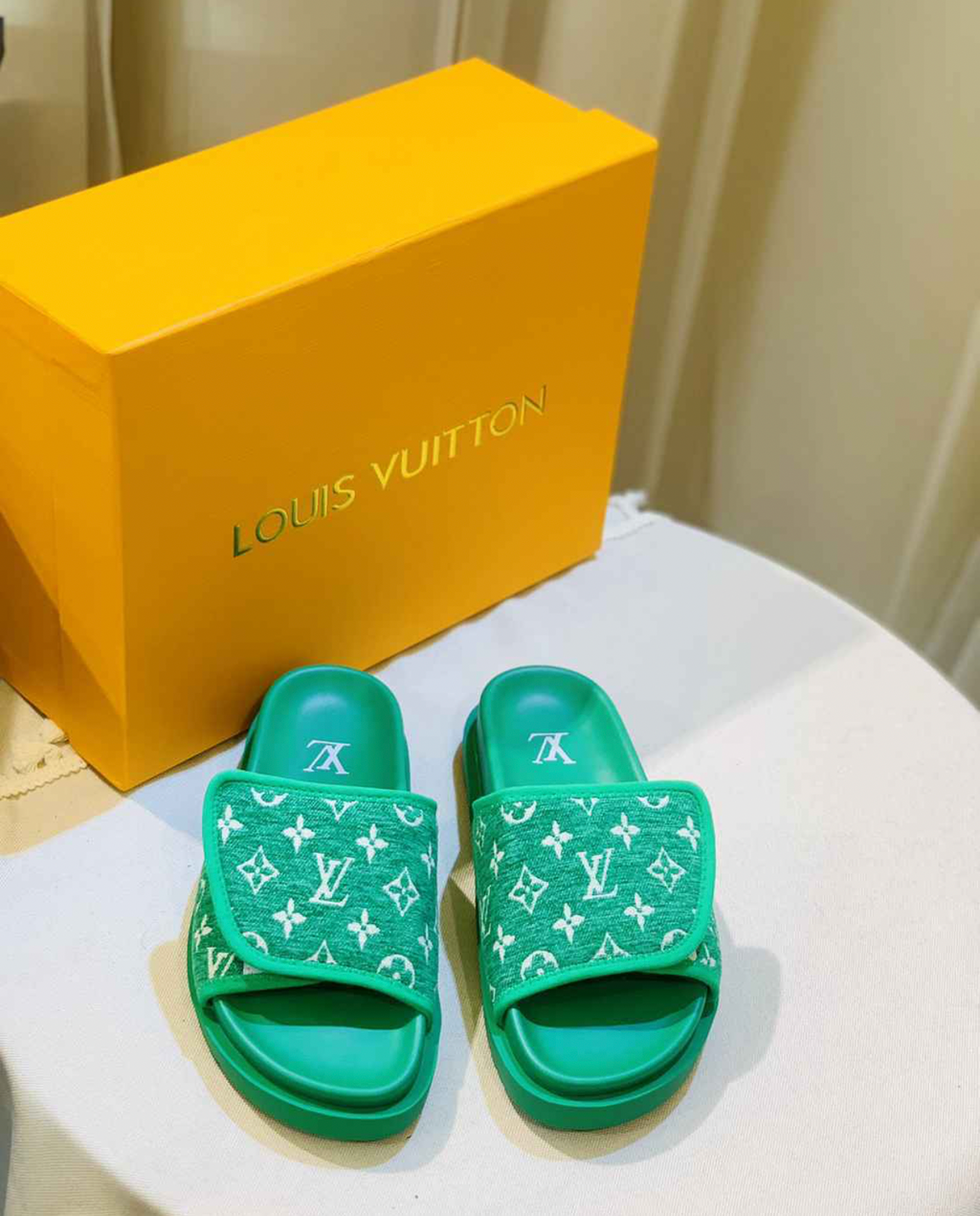 LOUIS VUITTON MULE SLIDES (ASK ON CHAT GENDER PREFERENCE AND SIZE)