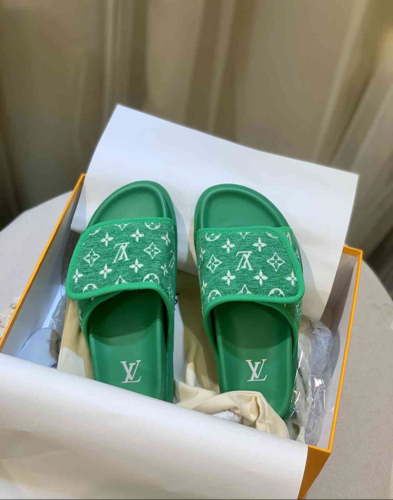 LOUIS VUITTON MULE SLIDES (ASK ON CHAT GENDER PREFERENCE AND SIZE)