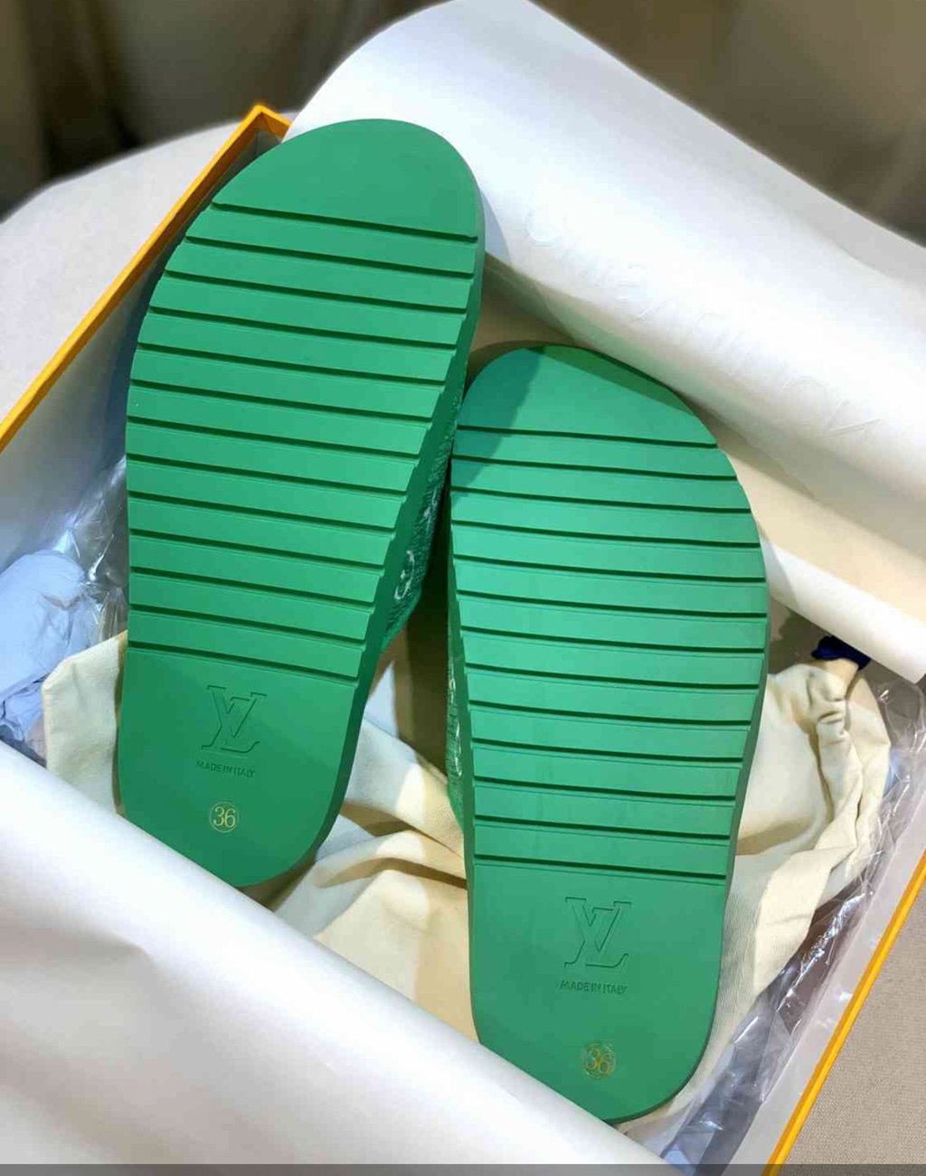 LOUIS VUITTON MULE SLIDES (ASK ON CHAT GENDER PREFERENCE AND SIZE)