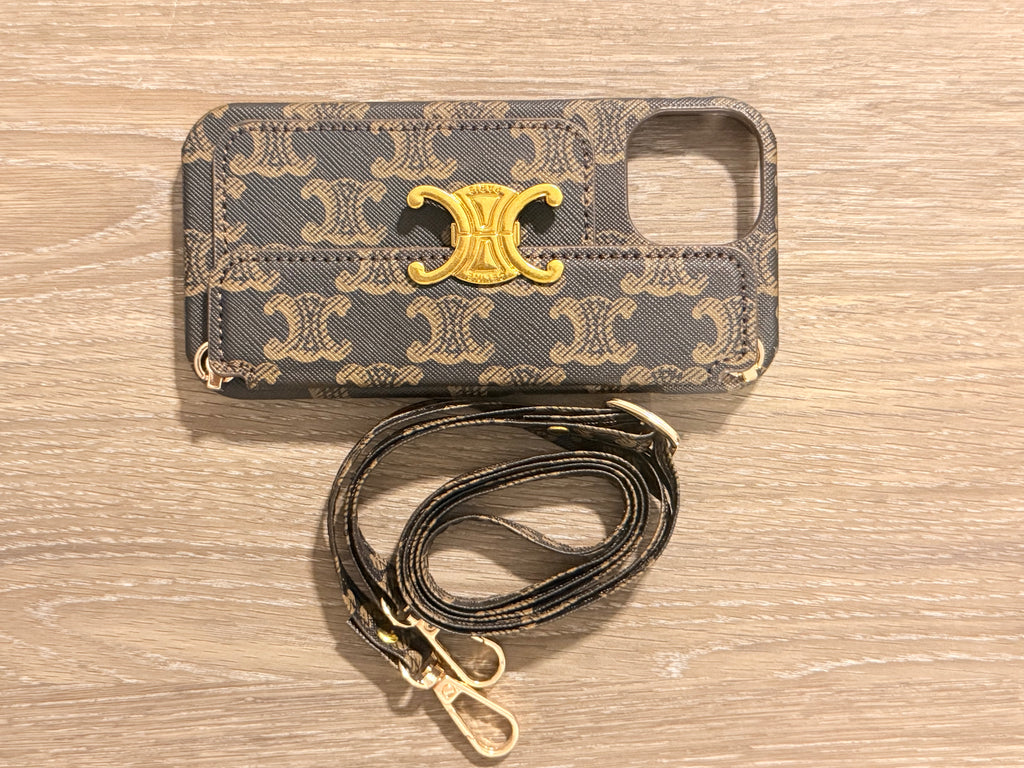 CELINE DIONE IPHONE CASE WITH STRAP FITS IPHONE 13-15