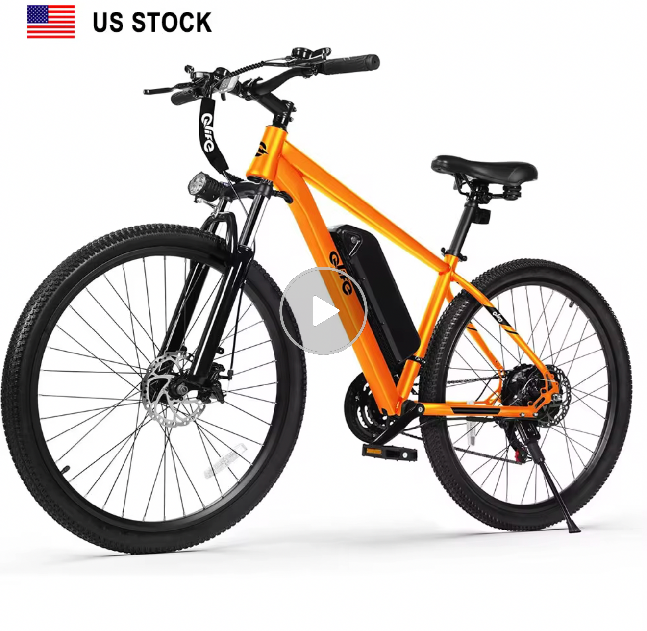 Qlife racer 26inch Mountain E-Bike 350w up to 23mph 40 miles range 48v/7.8ah battery tire width 26*2.1 48lbs lower price and very convenient E-Bike for quality and affordability!