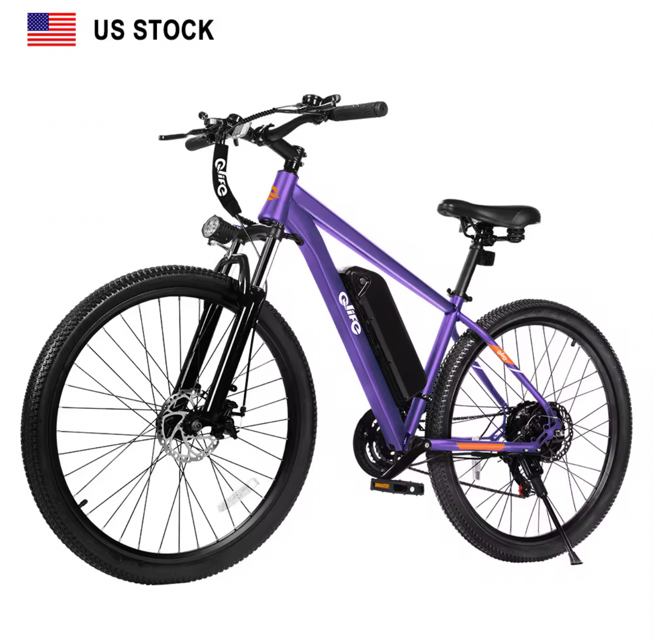 Qlife racer 26inch Mountain E-Bike 350w up to 23mph 40 miles range 48v/7.8ah battery tire width 26*2.1 48lbs lower price and very convenient E-Bike for quality and affordability!