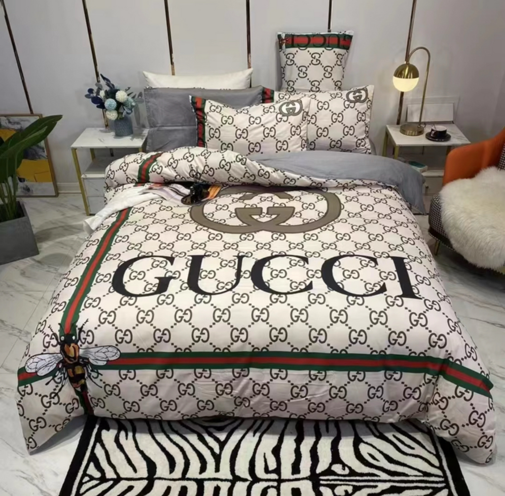 GUCCI COMFORTER BED SET 3piece one duvet cover sheet with 2 pillow cases
