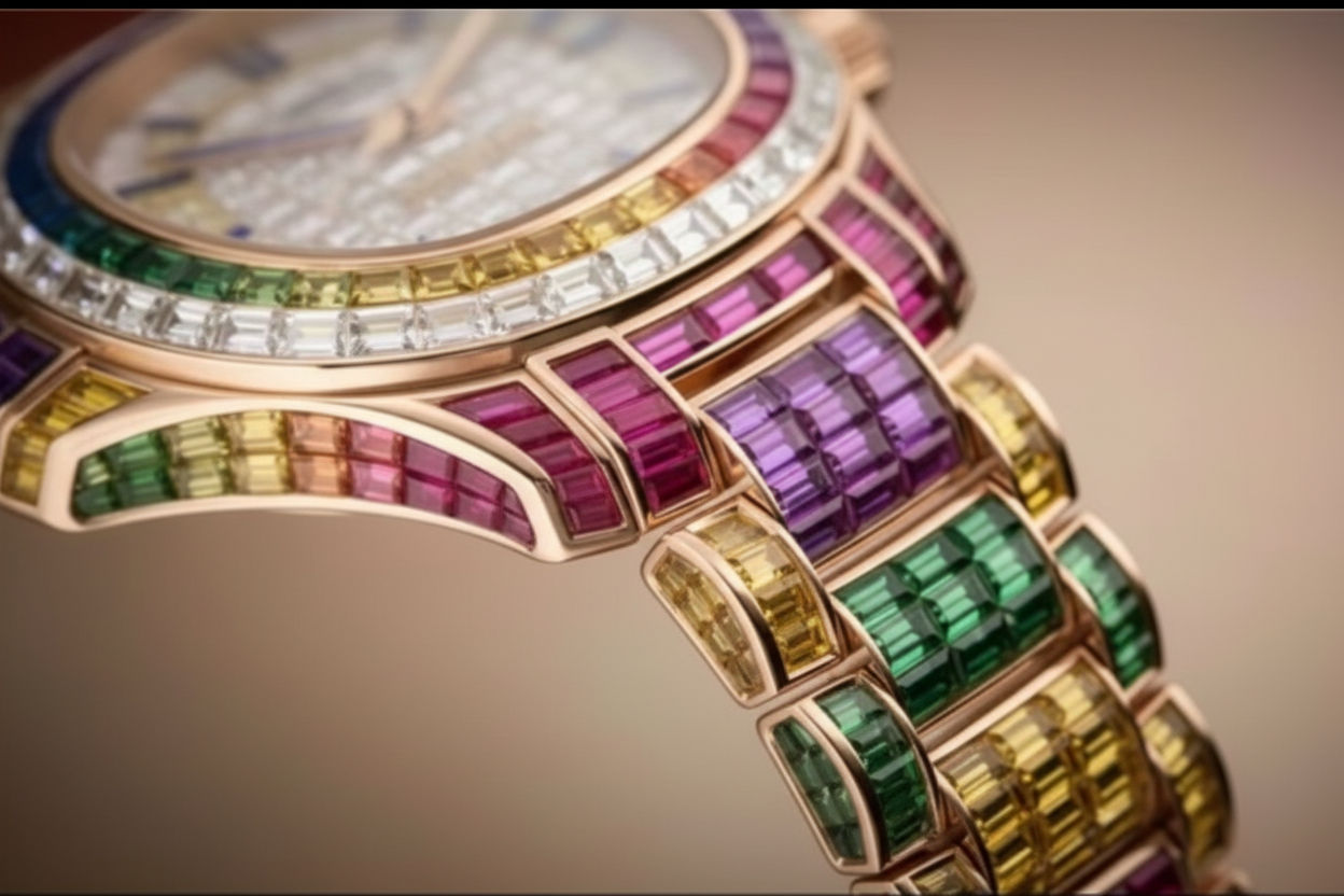 PATEK PHILIP MOISSANITE DIAMOND WATCH (LOOK RICH WEARING THIS WATCH)